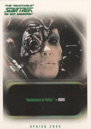 Star Trek Quotable TNG The Next Generation Promo Card P3   - TvMovieCards.com