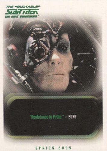 Star Trek Quotable TNG The Next Generation Promo Card P3   - TvMovieCards.com
