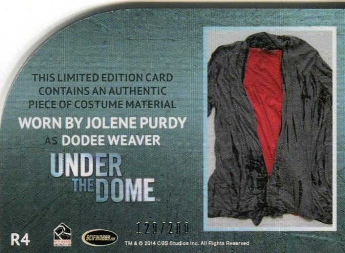 Under the Dome Season 1 Dodee Weaver Costume Card R4 #129/200   - TvMovieCards.com