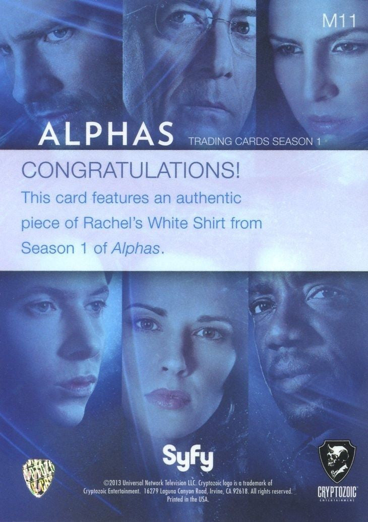 Alphas Season 1 Card Album   - TvMovieCards.com