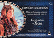 Xena Dangerous Liaisons Lucy Lawless as Xena Costume Card C2   - TvMovieCards.com