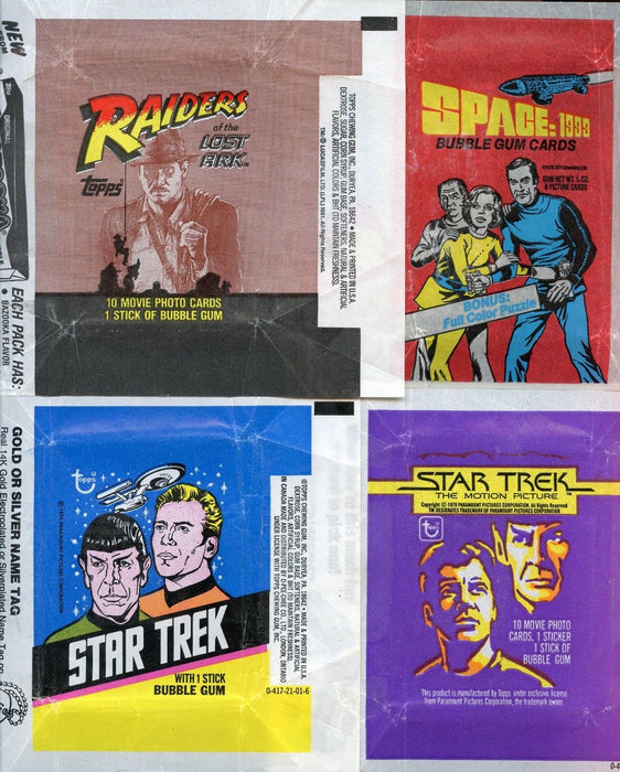 1970's 1980's  Vintage Trading Card Wrappers Mixed Lot of 27 Topps Donruss   - TvMovieCards.com