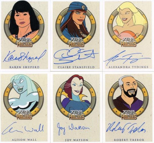 Xena & Hercules Animated Adventures Autograph Card Lot 24 Cards - TvMovieCards.com