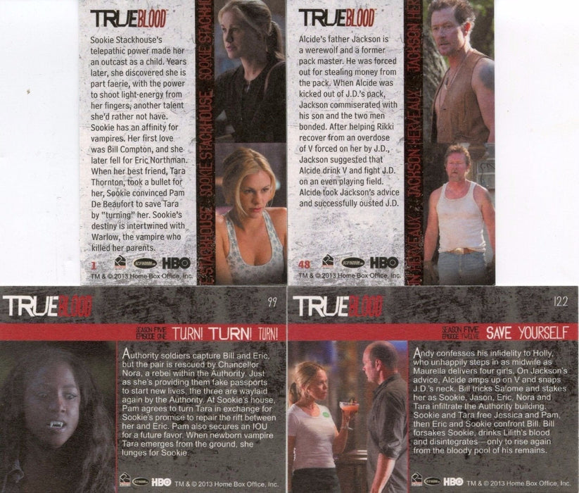 True Blood Archives Parallel Chase Card Set 72 Cards   - TvMovieCards.com