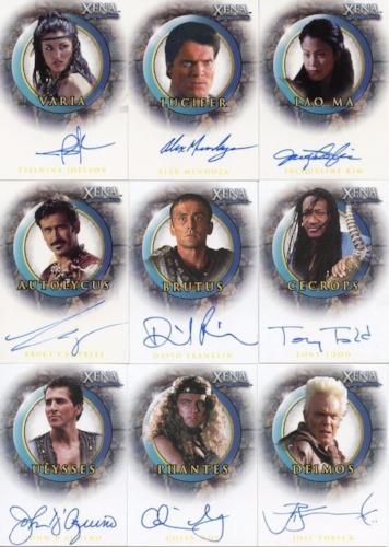 Xena The Quotable Xena Autograph Card Set 17 Cards   - TvMovieCards.com