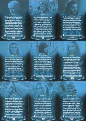 Xena Seasons 4 and 5 Allies Chase Card Set F1 - F9   - TvMovieCards.com