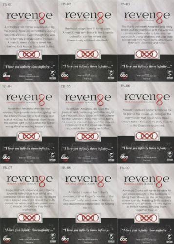 Revenge Season 1 Flashback Chase Card Set 9 Cards FB-01 - FB-09   - TvMovieCards.com