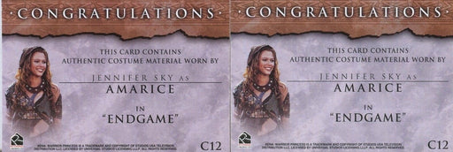 Xena Beauty and Brawn Jennifer Sky as Amarice Costume Card Variants C12   - TvMovieCards.com
