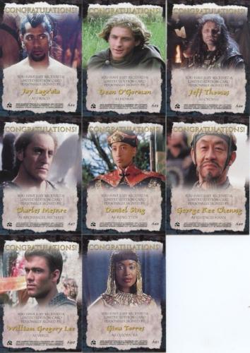 Xena The Quotable Xena Autograph Card Set 17 Cards   - TvMovieCards.com