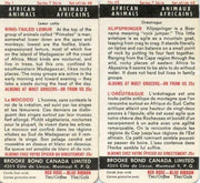 1964 Brooke Bond Canada Limited African Animals Vintage Card Set 48 Cards   - TvMovieCards.com