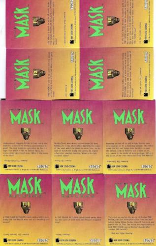 Mask Movie Tekchrome Chase Card Set 10 Cards T1 thru T10 Cardz 1994   - TvMovieCards.com