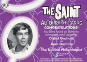 Saint The Very Best of The Saint David Graham Autograph Card SA15   - TvMovieCards.com