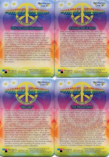 Woodstock Generation Rock Posters Metallogloss Chase Card Set   - TvMovieCards.com