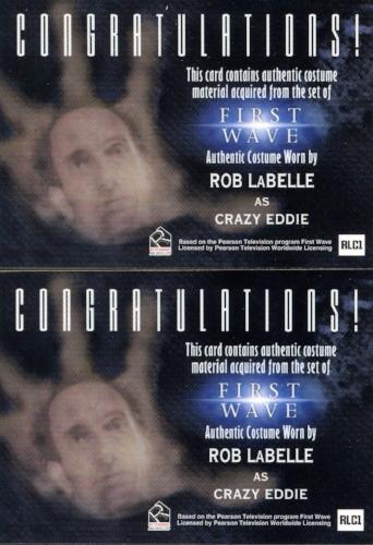 First Wave Crazy Eddie Costume Card Variants Lot 2 Cards RLC1   - TvMovieCards.com