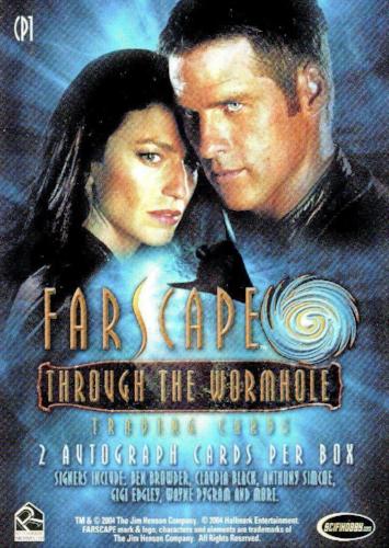 Farscape Through the Wormhole Promo Card CP1   - TvMovieCards.com