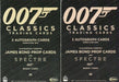 James Bond Classics 2016 Promo Card Set 2 Cards   - TvMovieCards.com