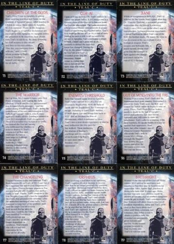Stargate SG-1 Season Seven In the Line of Duty Teal'c Chase Card Set   - TvMovieCards.com