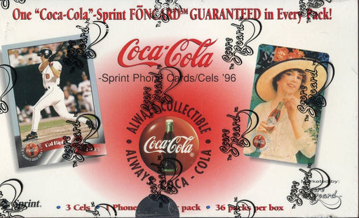 Coca Cola Coke Sprint Phone Cel Retail Card Box 36 Packs Scoreboard 1996   - TvMovieCards.com