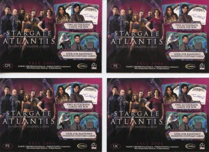 Stargate Atlantis Season Two Promo Card Set 4 Cards   - TvMovieCards.com