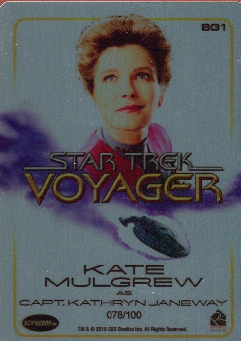Star Trek Voyager Heroes Villains Black Gold Gallery Parallel Chase Card BG1   - TvMovieCards.com