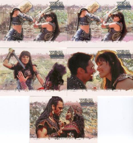 Xena Dangerous Liaisons Promo Card Set 5 Cards   - TvMovieCards.com