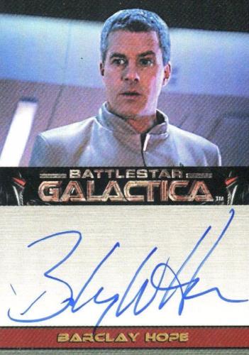 Battlestar Galactica Premiere Edition Barclay Hope Autograph Card   - TvMovieCards.com