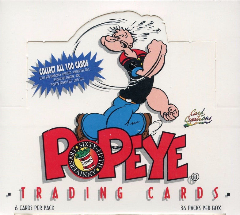 Popeye Cartoon Trading Card Box 36 Packs Card Creations 1994 65th Anniversary   - TvMovieCards.com