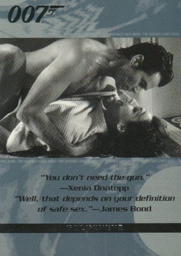 James Bond The Quotable James Bond Promo Card P2   - TvMovieCards.com