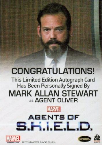 Agents of S.H.I.E.L.D. Season 2 Mark Allan Stewart Autograph Card   - TvMovieCards.com