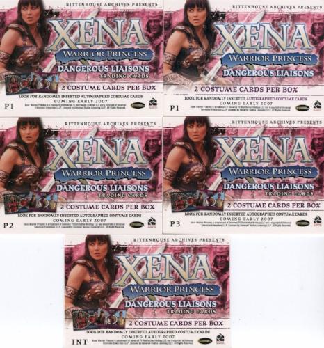 Xena Dangerous Liaisons Promo Card Set 5 Cards   - TvMovieCards.com