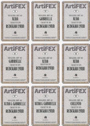Xena Art & Images Rebekah Lynn Artifex Chase Card Set NA1 thru NA9   - TvMovieCards.com