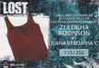 Lost Relics Zuleikha Robinson Ilana Verdansky Relic Costume Card CC24 #115/350   - TvMovieCards.com