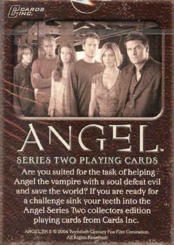 Angel Series Two Sealed Playing Card Deck 55 Cards   - TvMovieCards.com