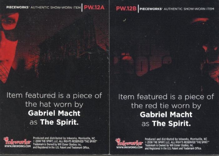 Spirit The Spirit Gabriel Macht Dealer Incentive Pieceworks Costume Card Set   - TvMovieCards.com
