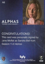 Alphas Season 1 Jane Moffat as Sandra Bell Autograph Card A8   - TvMovieCards.com