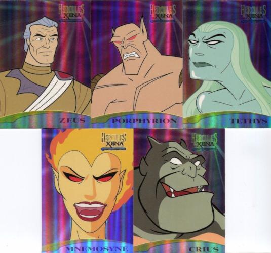 Xena & Hercules Animated Adventures Casting Call Chase Card Set   - TvMovieCards.com