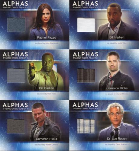 Alphas Season 1 Wardrobe Costume Card Set 10 Cards M1 - M10 * - TvMovieCards.com