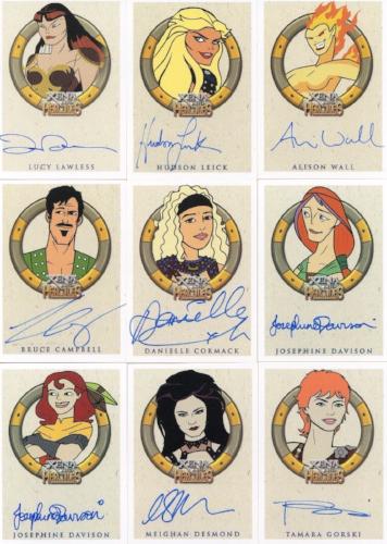 Xena & Hercules Animated Adventures Autograph Card Lot 24 Cards - TvMovieCards.com