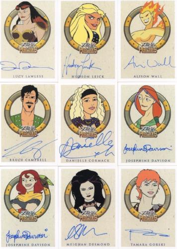 Xena & Hercules Animated Adventures Autograph Card Lot 24 Cards   - TvMovieCards.com
