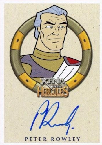 Xena & Hercules Animated Adventures Peter Rowley Zeus Autograph Card   - TvMovieCards.com