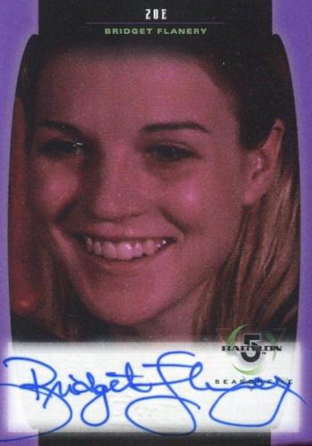 Babylon 5 Season 5 Bridget Flanery as Zoe Autograph Card A09   - TvMovieCards.com
