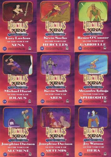 Xena & Hercules Animated Adventures Casting Call Chase Card Set   - TvMovieCards.com