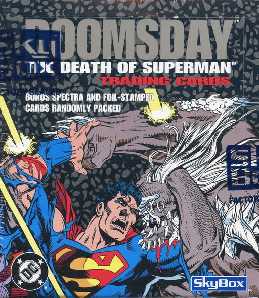 Superman Doomsday The Death of Superman Trading Card Box DC Comics 1992   - TvMovieCards.com