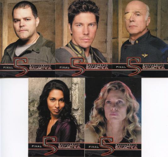 Battlestar Galactica Season Four Final Five Chase Card Set 5 Cards   - TvMovieCards.com