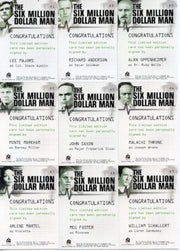 Six Million Dollar Man Seasons 1 & 2 Autograph Card Set 12 Cards   - TvMovieCards.com