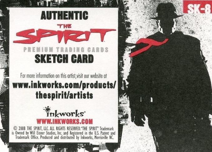 Spirit The Spirit Sketch Card by Chris Henderson SK-8   - TvMovieCards.com