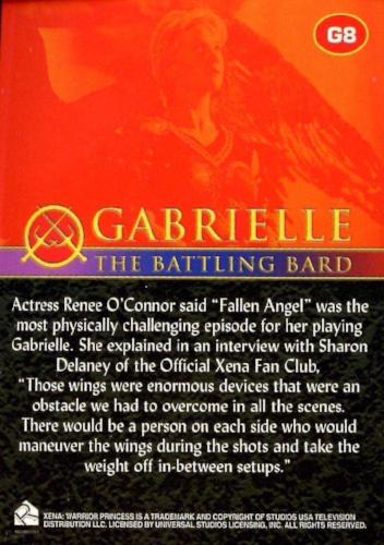 Xena Seasons 4 and 5 Gabrielle The Battling Bard Chase Card G8   - TvMovieCards.com