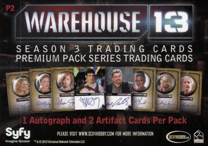 Warehouse 13 Season 3 Premium Packs Promo Card P2   - TvMovieCards.com