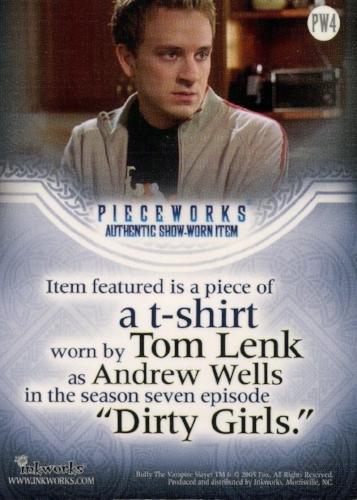 Buffy The Vampire Slayer The Men of Sunnydale Pieceworks Costume Card PW4   - TvMovieCards.com