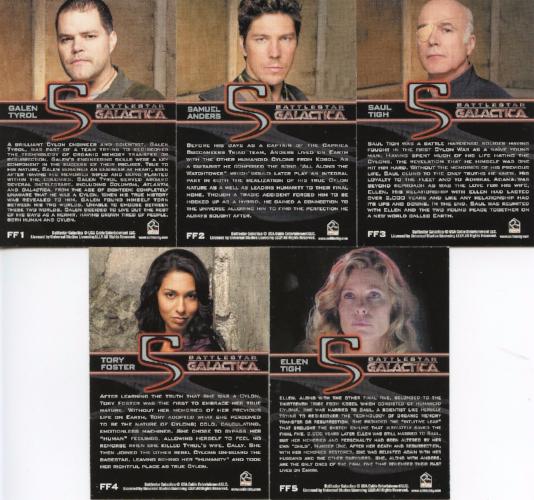 Battlestar Galactica Season Four Final Five Chase Card Set 5 Cards   - TvMovieCards.com